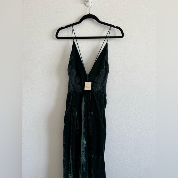 NWT Free People Blake Velvet One Piece - Picture 4 of 10